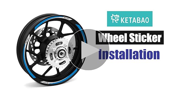 Amazon.com: KETABAO 12 inch Wheel Rim Decals Stickers
